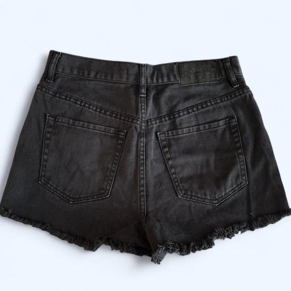 PacSun Black Ripped Jean Shorts - Picture 2 of 4